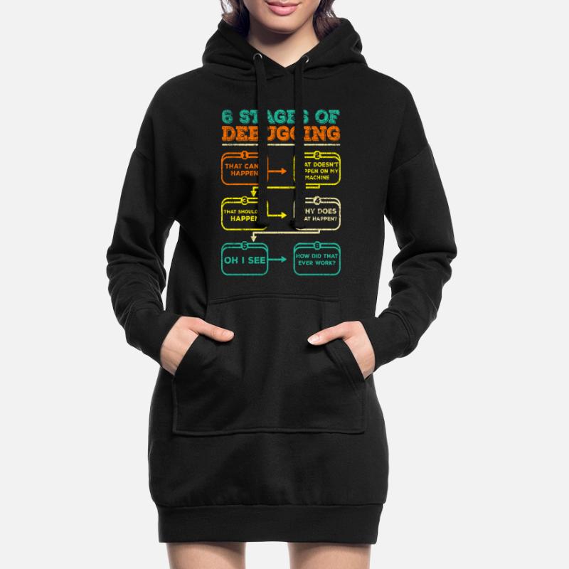 Debugging Programmierer Code Lustig Hoodie-Kleid