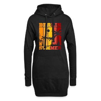 Berlin Summer - Hoodie-Kleid - Schwarz - Vorne