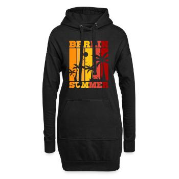 Berlin Summer - Hoodie-Kleid - Schwarz - Vorne