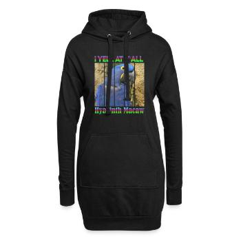 Hyacinthhara - Sweat-shirt à capuche long Femme - noir - Devant