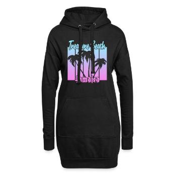 Treasure Beach Jamaïque - Sweat-shirt à capuche long Femme - noir - Devant