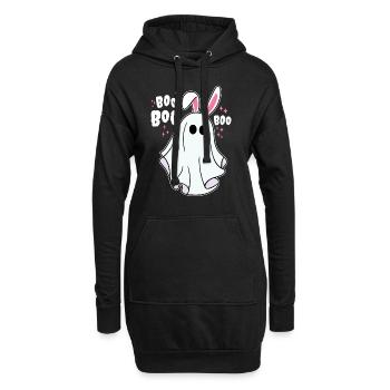 Boo boo Geist Halloween - Hoodie-Kleid - Schwarz - Vorne