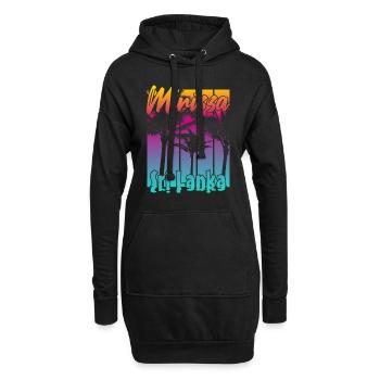Mirissa Sri Lanka - Hoodie-Kleid - Schwarz - Vorne