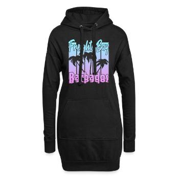Freights Bay Barbade - Sweat-shirt à capuche long Femme - noir - Devant