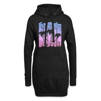 Freights Bay Barbade - Sweat-shirt à capuche long Femme - noir - Devant