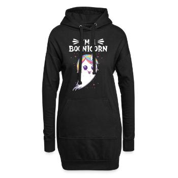Halloween Einhorn Boonicorn Kostüm - Hoodie-Kleid - Schwarz - Vorne