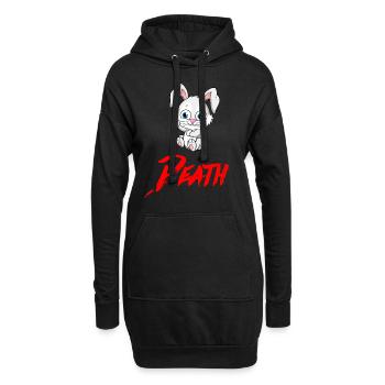 DEATH HASE Halloween Apokalypse Horror Monster - Hoodie-Kleid - Schwarz - Vorne