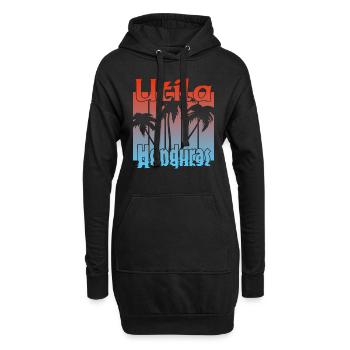 Utila Honduras - Sweat-shirt à capuche long Femme - noir - Devant
