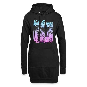 Koh Samui Thaïlande Bophut Beach - Sweat-shirt à capuche long Femme - noir - Devant