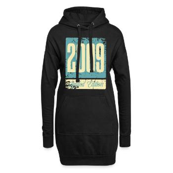 2009 Anniversaire de naissance Année de naissance - Sweat-shirt à capuche long Femme - noir - Devant