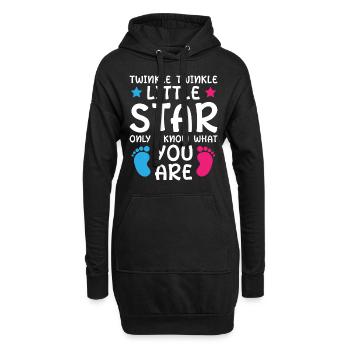 Twinkle Twinkle Little Star sexual partner - Hoodie Dress - black - Front
