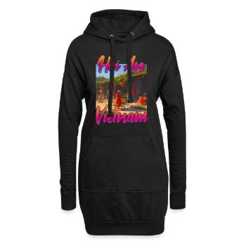 Hoi An Vietnam Sonnenuntergang - Hoodie-Kleid - Schwarz - Vorne