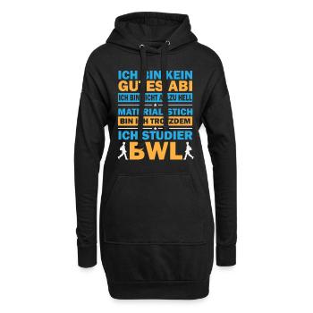 Ich bin kein gutes Abi - Hoodie-Kleid - Schwarz - Vorne