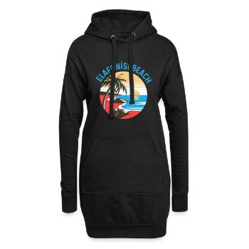 Elafonisi Beach - Hoodie-Kleid - Schwarz - Vorne