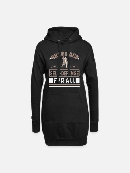 Selbstverteidigung für alle. - Hoodie-Kleid - Schwarz