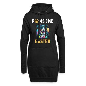 Australian Shepherd Easter Egg Hunter Gift Costume - Hoodie Dress - black - Front