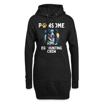 Australian Shepherd Ostereiersuche Crew Geschenk - Hoodie-Kleid - Schwarz - Vorne