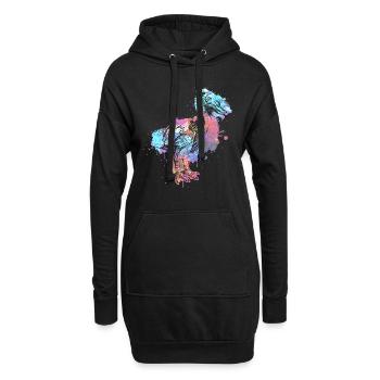 Dodo - Hoodie-Kleid - Schwarz - Vorne