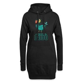 Remenber the Dodo Vogel aus Mauritius - Hoodie-Kleid - Schwarz - Vorne