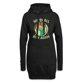 We Shall Rise Again Vogel aus Mauritius - Hoodie-Kleid - Schwarz - Vorne