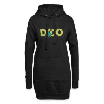 Dodo Vogel aus Mauritius - Hoodie-Kleid - Schwarz - Vorne