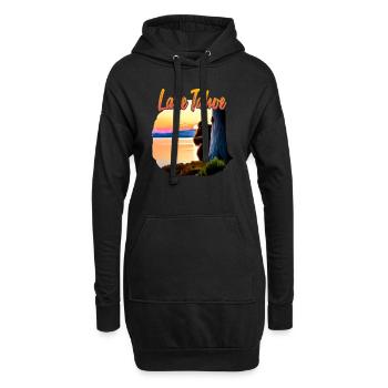 Lac Tahoe Bigfoot - Sweat-shirt à capuche long Femme - noir - Devant