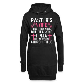 Christian Prister Pastor Jesus Pfarrer Kirche - Hoodie-Kleid - Schwarz - Vorne