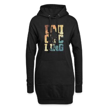 Unicycling Hobby Balance Sport - Hoodie-Kleid - Schwarz - Vorne