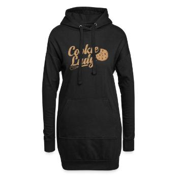 Cookie Lady Konditor Torte - Hoodie-Kleid - Schwarz - Vorne