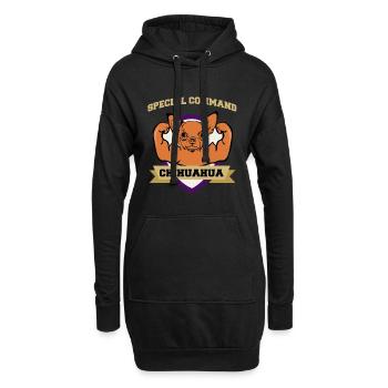 Commandement spécial Chihuahua - Sweat-shirt à capuche long Femme - noir - Devant
