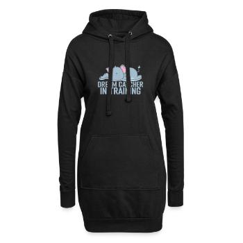 Capteur de rêves en pyjama d’entraînement - Sweat-shirt à capuche long Femme - noir - Devant