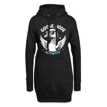 Mode Oies activé - Lunettes de soleil fraîches - Sweat-shirt à capuche long Femme - noir - Devant