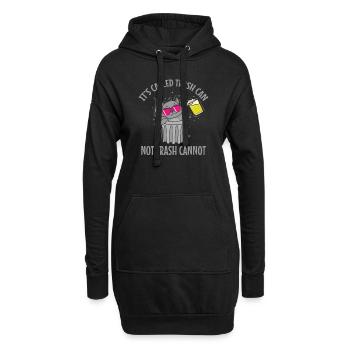 C’est ce qu’on appelle Trash can not Trash cannot Waschbär - Sweat-shirt à capuche long Femme - noir - Devant