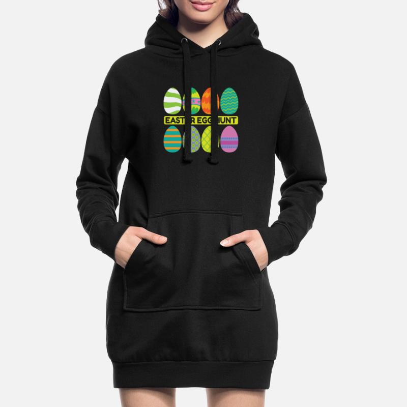 Easter Egg hunt Spring Beginning Hoodie Dress