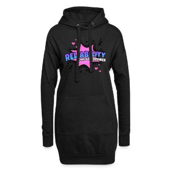 Zuverlässigkeit Ist Meine Superkraft Eigenschaft - Hoodie-Kleid - Schwarz - Vorne