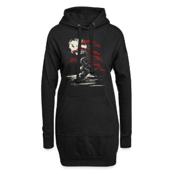 Bonsaï Culture japonaise Esthétique bouddhiste - Sweat-shirt à capuche long Femme - noir - Devant