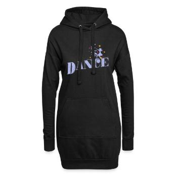 Couple de danse « Danse » - Sweat-shirt à capuche long Femme - noir - Devant