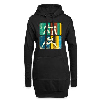 Brasilianisches Jiu-Jitsu - Hoodie-Kleid - Schwarz - Vorne