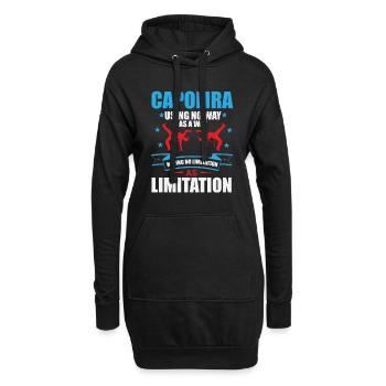 Capoeira : Pas de frontières ni de sentiers - Sweat-shirt à capuche long Femme - noir - Devant