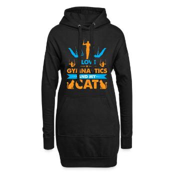 Ring Gymnastics Stuff & Ring Gymnast Vêtements - Sweat-shirt à capuche long Femme - noir - Devant