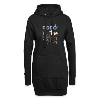 beliebter Dodo Love - Hoodie-Kleid - Schwarz - Vorne