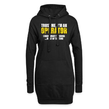 Croyez-moi, je suis un collègue opérateur Cadeau - Sweat-shirt à capuche long Femme - noir - Devant