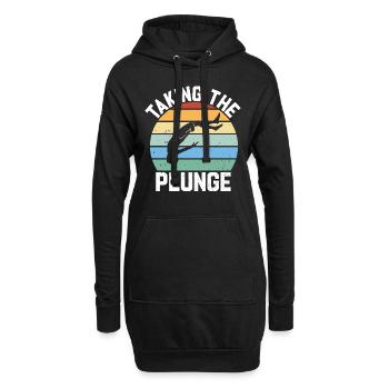 Plongeur Plongée Cliff Diver - Sweat-shirt à capuche long Femme - noir - Devant