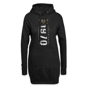 Édition limitée 1970's Force et Honneur Anniversaire - Sweat-shirt à capuche long Femme - noir - Devant