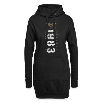 Edition Limitée 1983 Force et Honneur Anniversaire - Sweat-shirt à capuche long Femme - noir - Devant
