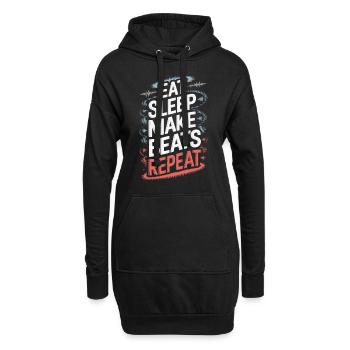 Tambours Batteurs Batteurs - Sweat-shirt à capuche long Femme - noir - Devant
