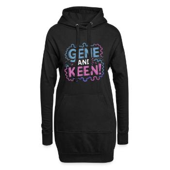 Gènes et enthousiasme pour la science - Sweat-shirt à capuche long Femme - noir - Devant
