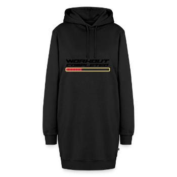 Workout Komplett - Hoodie-Kleid - Schwarz - Vorne - AI Model Female 172 light (172cm)