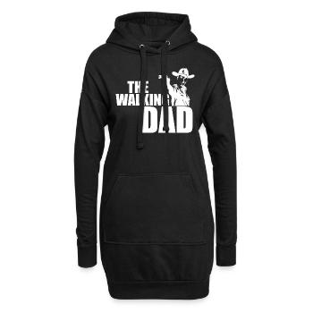 Le père de La Walking - Sweat-shirt à capuche long Femme - noir - Devant