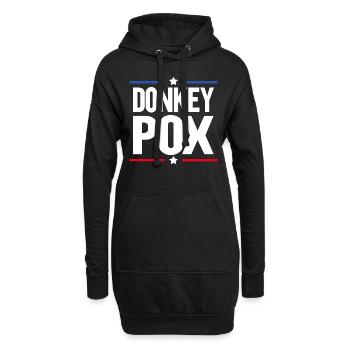 Donkey Pox - Hoodie-Kleid - Schwarz - Vorne